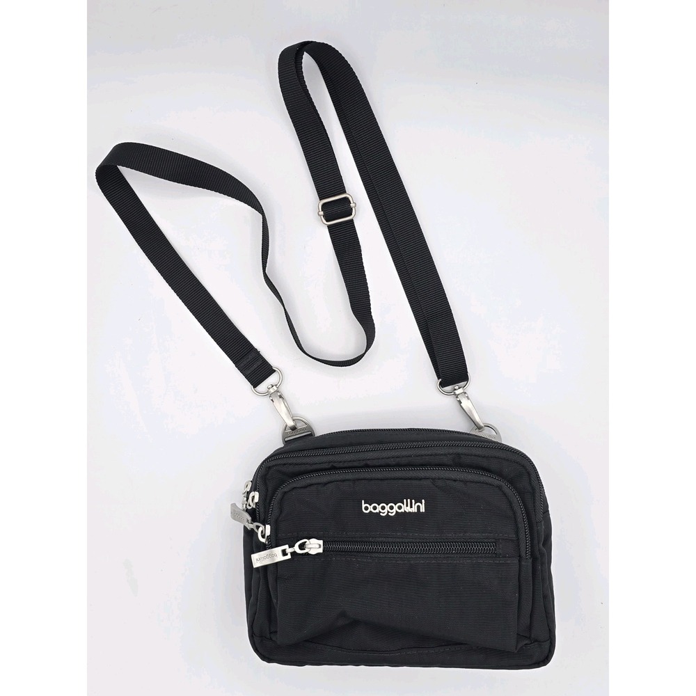 Baggallini Black Crossbody Bag with Adjustable Strap